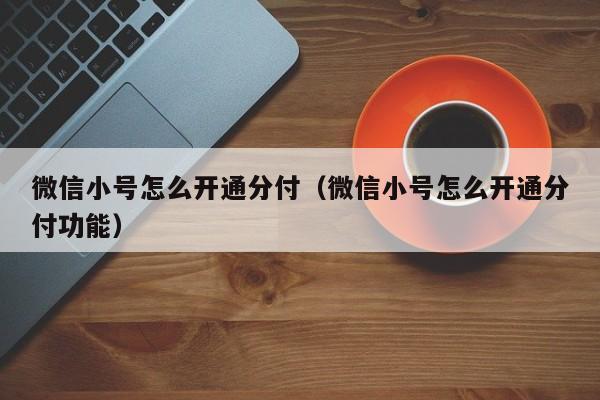 微信小号怎么开通分付（微信小号怎么开通分付功能）