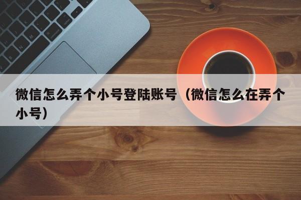 微信怎么弄个小号登陆账号（微信怎么在弄个小号）